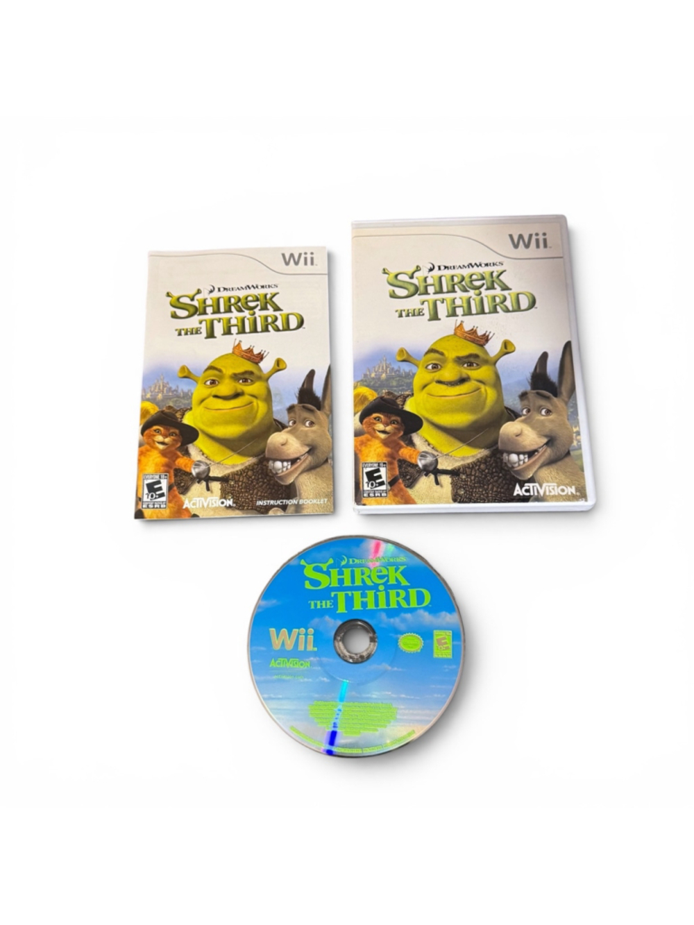 Activision Shrek the Third Wii Video Game One Size White Blue